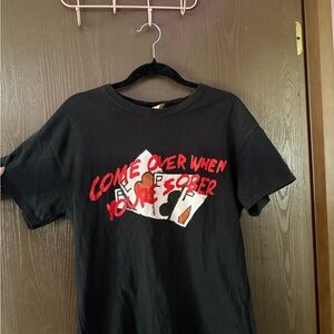 ♥ LIL PEEP COME OVER WHEN YOU’RE SOBER PT 2 CARD DECK T SHIRT RARE OFFICIAL ♥